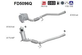 Partikelfilter Audi A3 / Seat Altea, Leon / Skoda Octavia, Superb / VW Golf VI, Jetta, Scirocco, Touran 2.0 AS Premiumprodukt