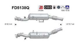 Partikelfilter Mercedes Sprinter 210, 310, 510, 213, 313, 413, 513, 216, 316, 416, 516 2.1 TD/CDI AS