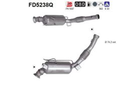 Partikelfilter Mercedes Marco Polo 200, 220, 250, V200, V220, V250, Vito 114, 116, 119 2.1 AS Premiumprodukt