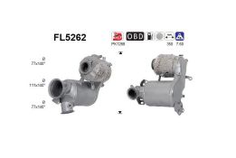 Partikelfilter Audi A3, Q2, Q2 Quattro / Seat Ateca, Leon / Skoda Karoq, Octavia / VW Golf VII 1.6 AS