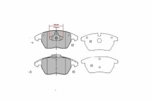 Bromsklossar, fram 2 par/låda 50% rabatt