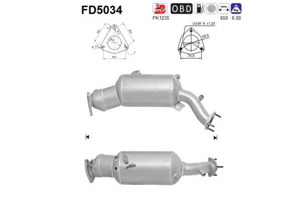 Partikkelfilter Audi A4, A5, A6, Q5